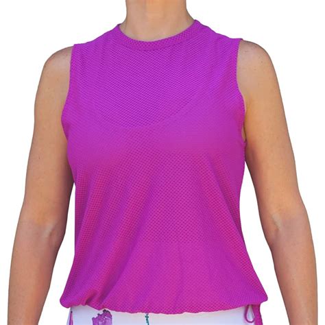 Lacoasport Original Mesh Relax Women's Tennis Top Purple