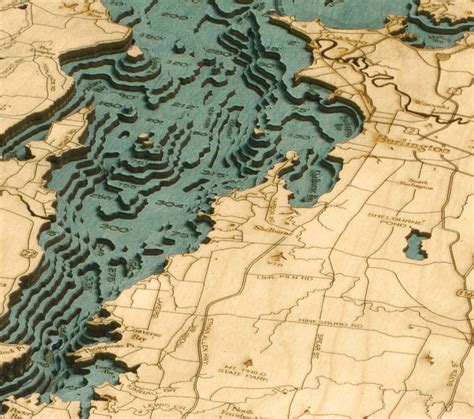 WoodChart of Lake Champlain, New York & Vermont - Captain's Nautical ...