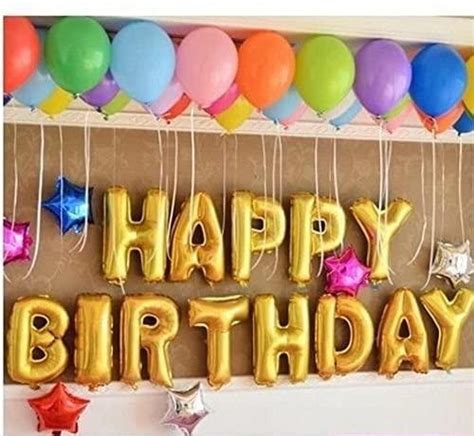 Globos Happy Birthday (letras Doradas) en venta en Matamoros Tamaulipas por sólo $ 273.00 ...