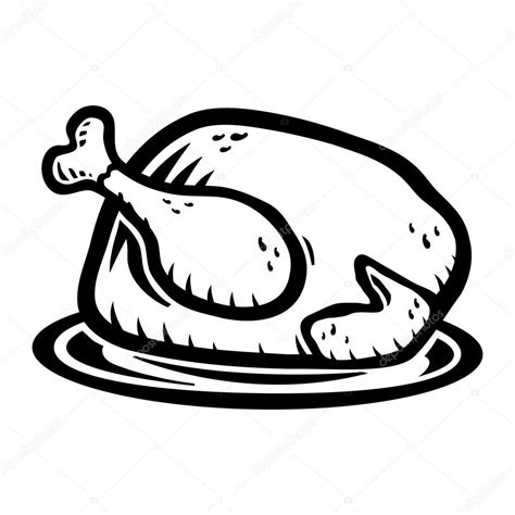 Cooked Turkey Drawing at GetDrawings | Free download