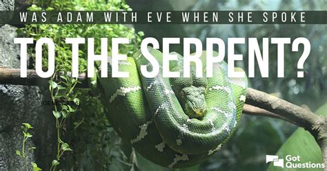 Was Adam with Eve when she spoke to the serpent (Genesis 3:6)? | GotQuestions.org