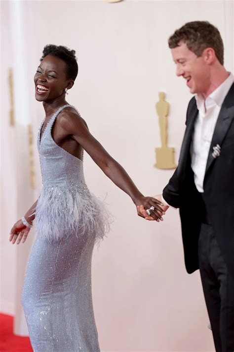 Lupita Nyong'o at Oscars 2024 Red Carpet • CelebMafia