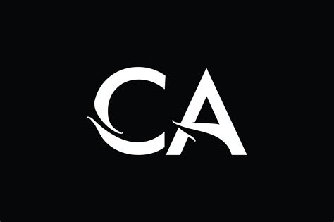 CA Monogram Logo Design By Vectorseller | TheHungryJPEG