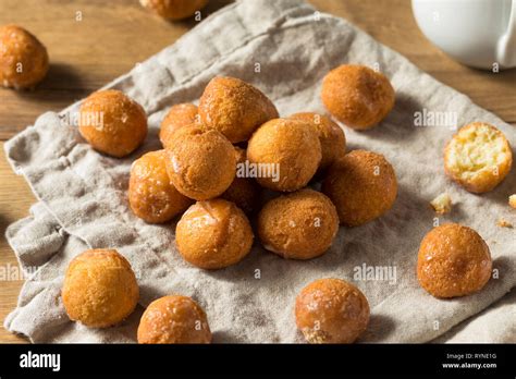 Homemade Glazed Donut Holes Ready to Eat Stock Photo - Alamy