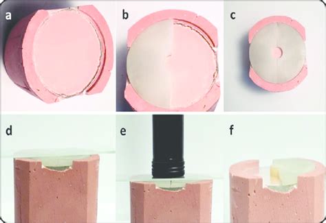 Construction of composite specimens: (a) gypsum block with glass top ...