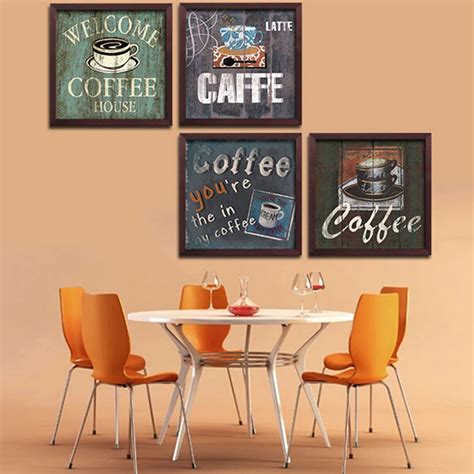 Modern Europe restaurant adornment cafe wall hang picture paintings milk tea coffee shop ...