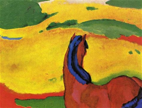 Horse in a landscape, 1910 - Franz Marc - WikiArt.org