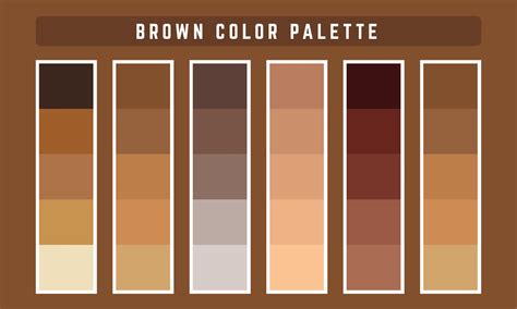 Color Palette Brown Vector Art, Icons, and Graphics for Free Download