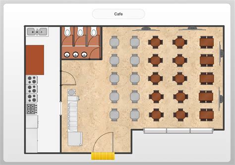 Cafe Floor Plan | Restaurant floor plan, Cafe floor plan, Restaurant flooring