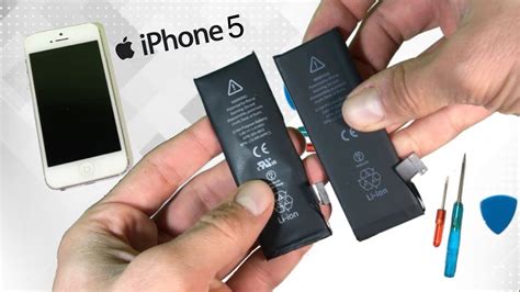 How To Replace Battery on iPhone 5, 5S, SE - YouTube