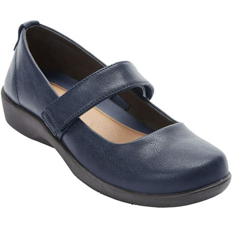 Comfortview - Comfortview Women's Wide Width The Carla Mary Jane Flat ...