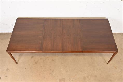 Paul McCobb Style Mid-Century Modern Walnut Dining Table by Lane, Refinished For Sale at 1stDibs