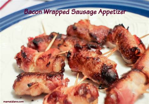 Bacon Wrapped Sausage Appetizers – Mamal Diane