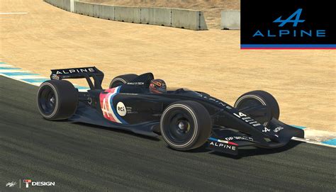 Alpine A521 Test Livery | iR-01 by Matthew A Tomelleri - Trading Paints