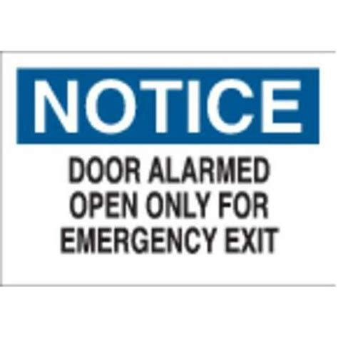 BRADY Safety Sign,10" x 14",Aluminum 41098 - Walmart.com - Walmart.com