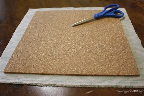 Diy fabric covered cork board tiles – Artofit