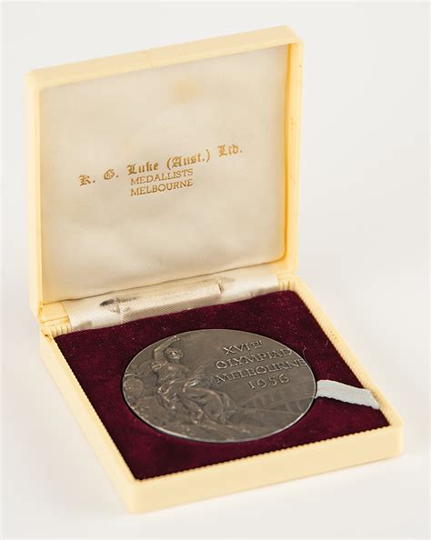 Melbourne 1956 Summer Olympics Silver Winner's Medal | RR Auction