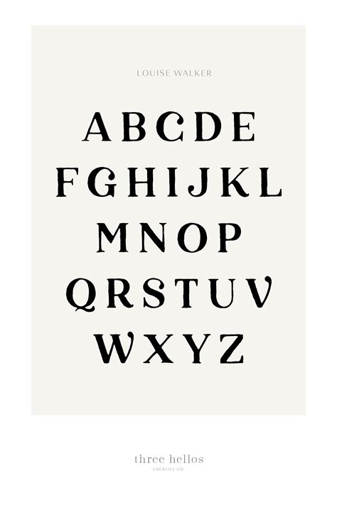 Louise Walker - FONT DUO | Bold serif fonts, Elegant serif fonts, Typography design font