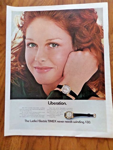 1971 Electronic Timex Watch Ad Ladies' Electric Liberation | eBay