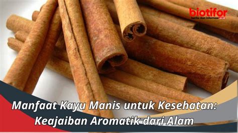 Manfaat Kayu Manis untuk Kesehatan: Keajaiban Aromatik dari Alam