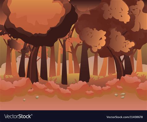 Cartoon autumn forest2 Royalty Free Vector Image