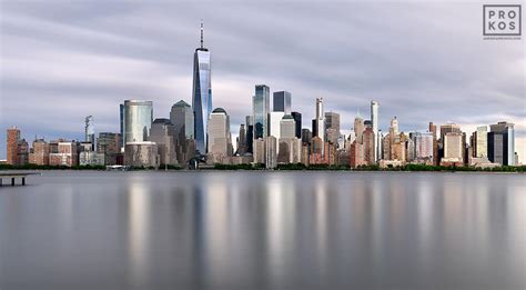 Lower Manhattan and World Trade Center Skyline - Long-Exposure Photo by Andrew Prokos