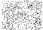 Coloring Page nativity scene - free printable coloring pages - Img 23056