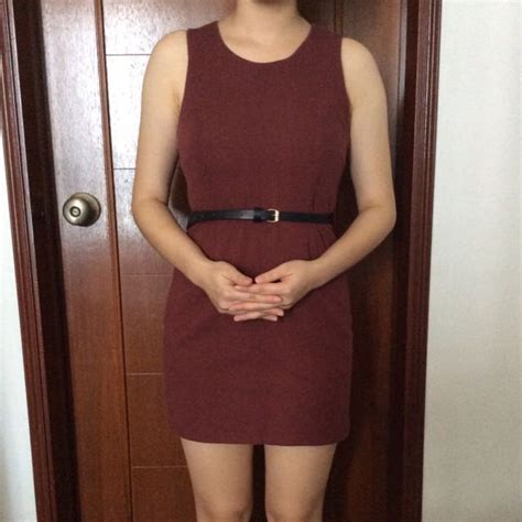 Maroon Red Dress, Women's Fashion, Dresses & Sets, Dresses on Carousell