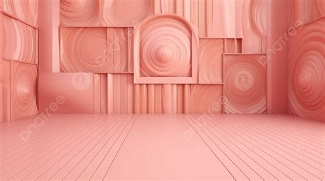 Background Of Wood Wall In Delicate Pastel Pink Shade 3d Render, Empty ...