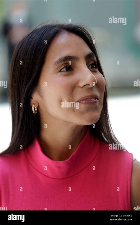 Non Exclusive: April 25, 2023, Mexico City, Mexico: Diana Flores, captain of the Mexican flag ...