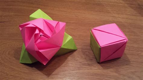 Origami Rose With Stem