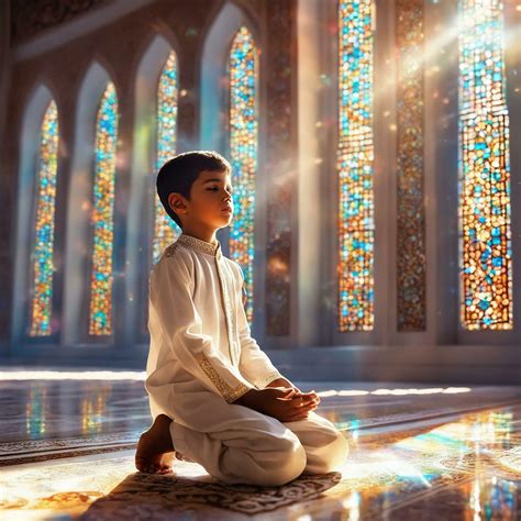 muslim praying in mosque, ramdan, islamic background, Ai Generative ...