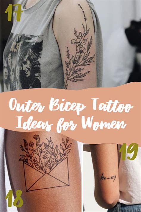 31 Bicep Tattoo Ideas for Women - TattooGlee | Outer bicep tattoos ...