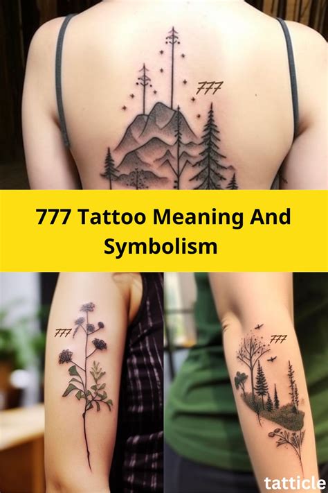 777 Tattoo Meaning and Symbolism - Tatticle