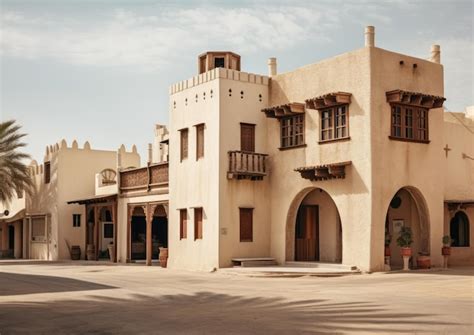 Premium Photo | The traditional architecture of the UAE's old buildings