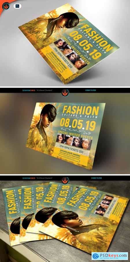 Tropical Fashion Show Flyer Template 1576468 » Free Download Photoshop Vector Stock image Via ...
