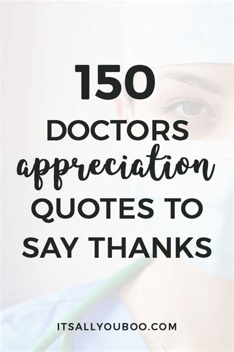 150 Inspirational Appreciation Quotes for Doctors | Doctors day quotes ...