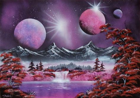 Purple world. Spacepainting, spraypainting art - Ivan Perončík | Spray ...