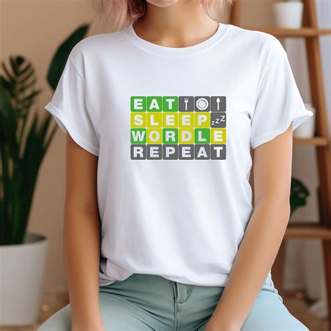 Wordle Game Gift, Eat Sleep Wordle Repeat, Funny Wordle Twitter, Wordle Solver Shirt, Daily Word ...