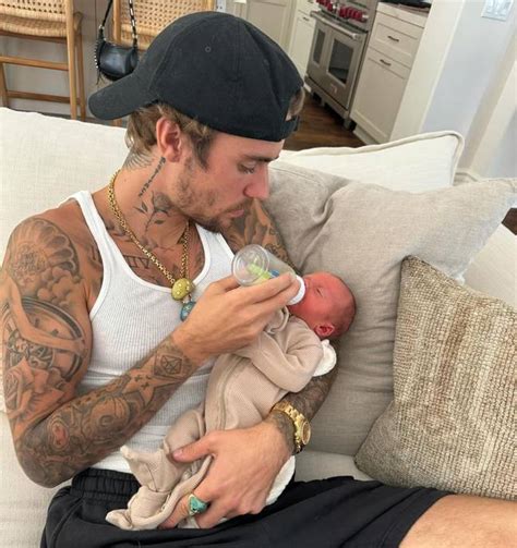 Instagram photos of Justin Bieber cradling a newborn baby sends the ...