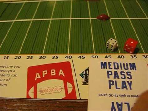 APBA Football 101 Pass using Alternative Defensive Chart with a Penalty) | Oguard62