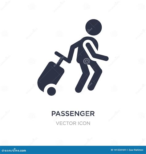 Passenger Icon on White Background. Simple Element Illustration from People Concept Stock Vector ...