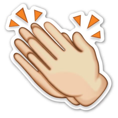 Clapping Hands Sign | EmojiStickers.com Vape Tricks, Emoji Stickers, Laptop Stickers, Emojis Png ...
