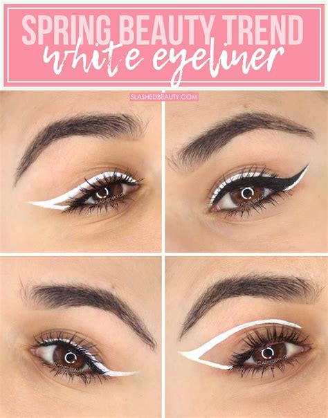 How to Wear White Eyeliner Looks for Spring | Slashed Beauty | White ...