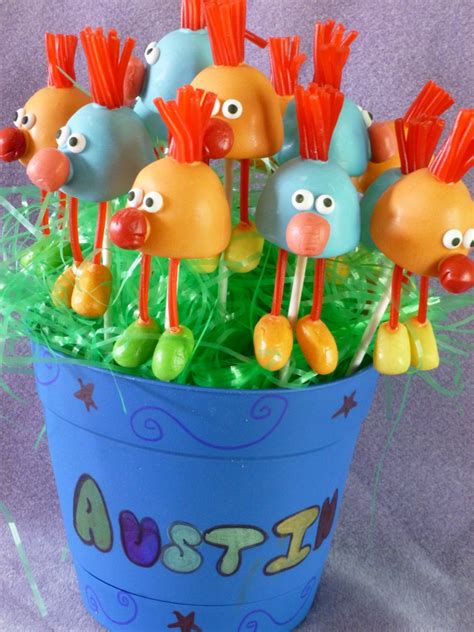 Goofy Alien Basket Cake Pops | This custom gift basket is cr… | Flickr