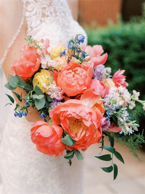 Coral Charm Peonies and Colorful Blooms for this Covington, Kentucky wedding — Carly Messmer ...