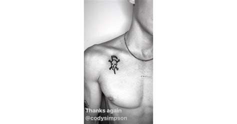 Cody Simpson's Skull Tattoo | Miley Cyrus and Cody Simpson Get New Tattoos Together | POPSUGAR ...