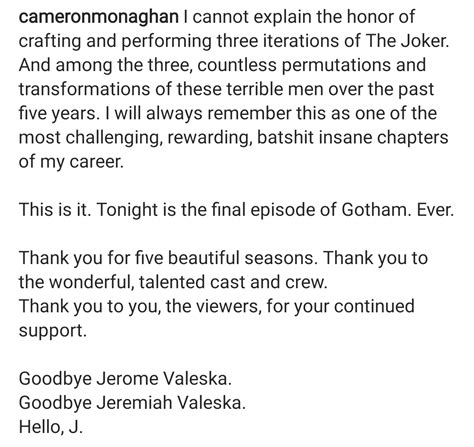 Cameron on Instagram : r/Gotham