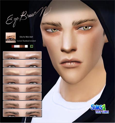 My Sims 4 Blog: Eyebrows for Males by Tifa