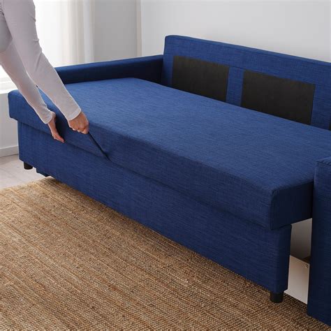FRIHETEN Sleeper sofa, Skiftebo blue - IKEA | Sleeper sofa comfortable, Sleeper sofa, Blue ...